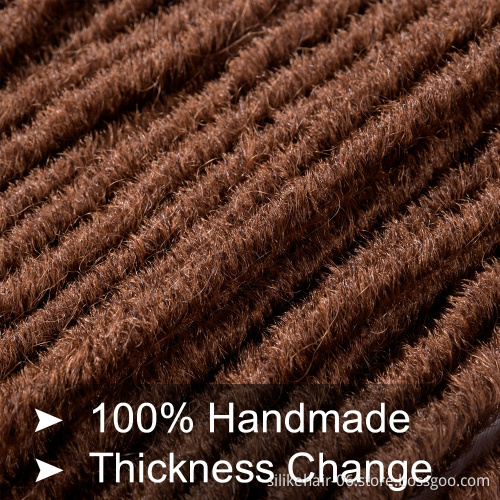 Silike Faux Locs curly Crochet Braids 14 18 Inch Soft Natural Synthetic Hair Extension 24 Stands/Pack Goddess Faux Locks Hair